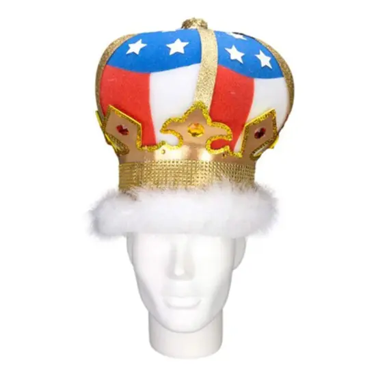 USA King Crown Regal & Patriotic Party Accessory {1}
