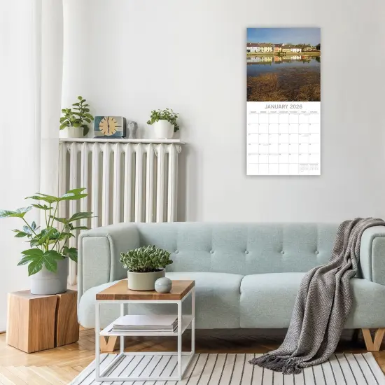 The Gifted Stationary 2026 Square Wall Calendar, Britain's Most Beautiful Villages, 16-Month Scenic Britain Hanging Calendar with 180 Reminder Stickers, Month Planner for Creative Spaces, 12x12 In Multicolor {2}