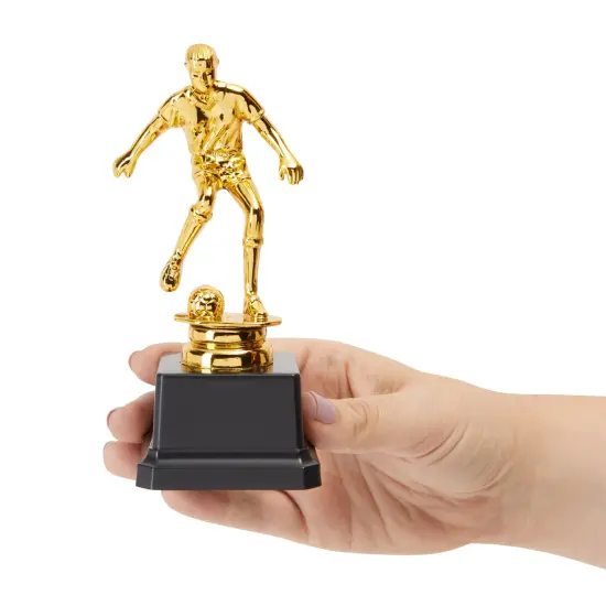 12 Pack Small Gold Soccer Trophies for Team Award Ceremonies, Championship Games, Sports Competitions (2.5 x 6 In) {6}