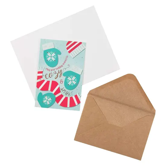 Sustainable Greetings 48 Pack Christmas Cards with Envelopes, 4x6 Bulk Set Festive Holiday Cards, Blank Inside, 6 Cozy Designs Multicolor {7}