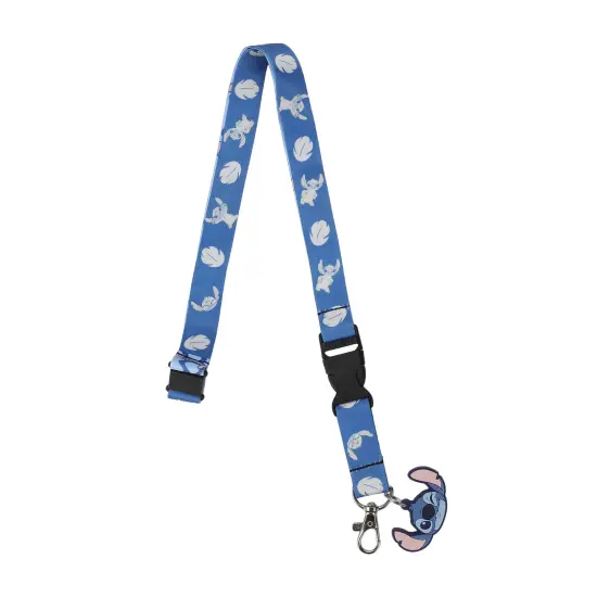 Disney Stitch Ohana Means Family Blue 22" Lanyard {4}