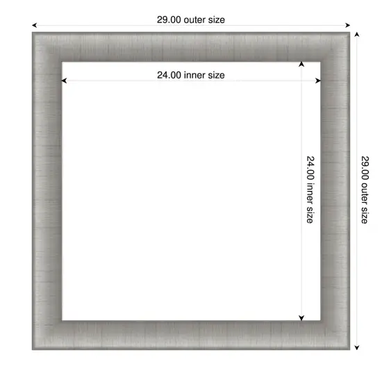 Elegant Framed Dry Erase Magnetic Board Pewter {4}