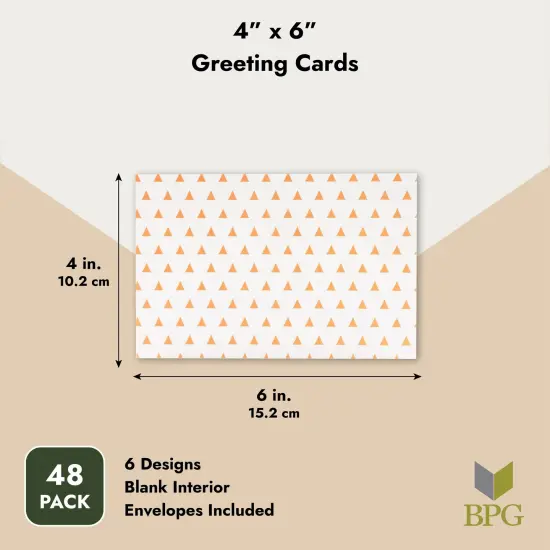 Blank Tropical Greeting Cards with Envelopes, Pineapple Palm Tree (4x6 In, 48 Pack) Multicolor {4}