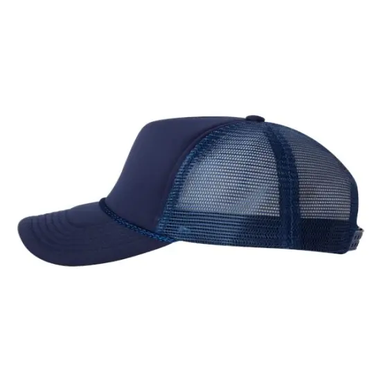 Valucap&reg; Foam Mesh Back Trucker Cap Royal/ Royal {7}