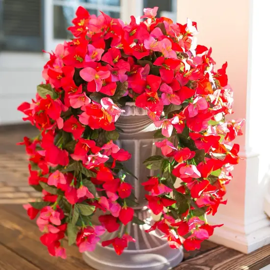 2pcs Fake Faux Bougainvillea Artificial Flowers Plants {3}