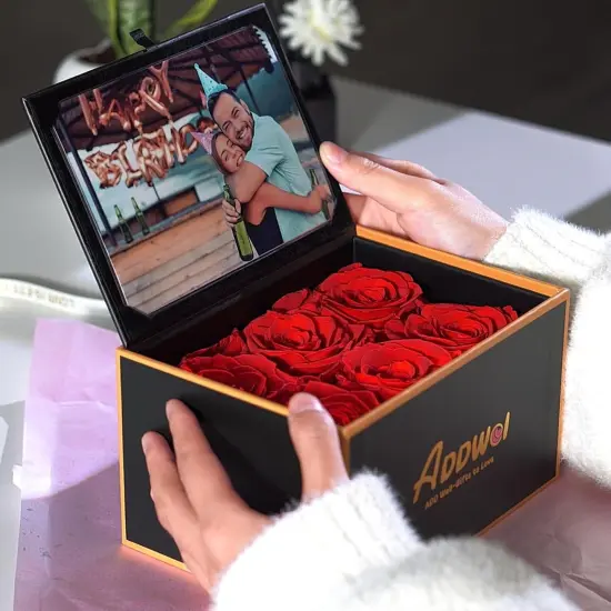 Forever Preserved Rose Box with 4x6 Picture Frame {3}