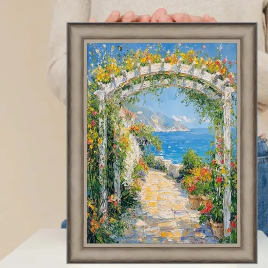 Industrial Silver Metal Slope Picture Frame 8.5x11 frame {7}