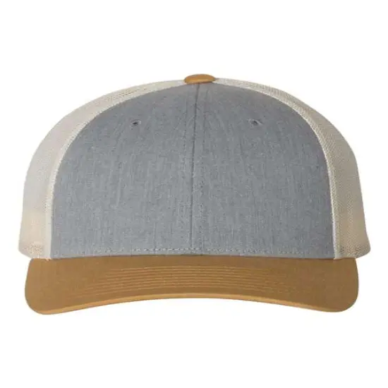 Richardson&reg; Low Pro Trucker Cap Heather/ Birch/Gold {1}
