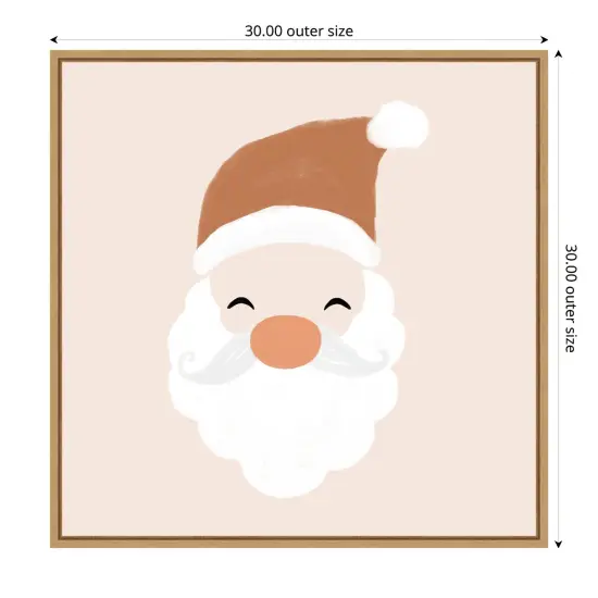 Santa by Orara Studio Framed Canvas Wall Art {1}