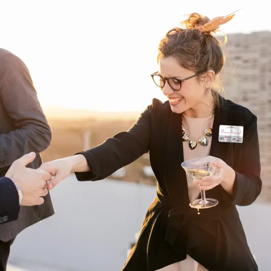 Avery Adhesive Name Tags, Wedding Guest, Black & Gray, 2-1/3" x 3-3/8", 80 Name Stickers (80023) {2}