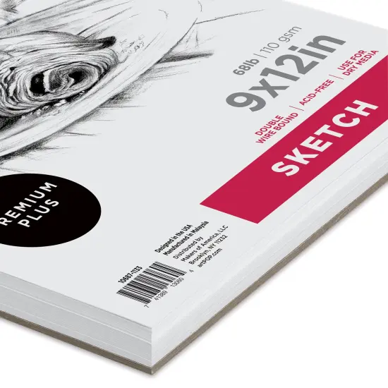 artPOP! Sketch Pad, 9" x 12", 100 Sheets, Wirebound, 68 lb (110 gsm), Acid-Free Sketchbook for Drawing, Illustration, Art Class {1}