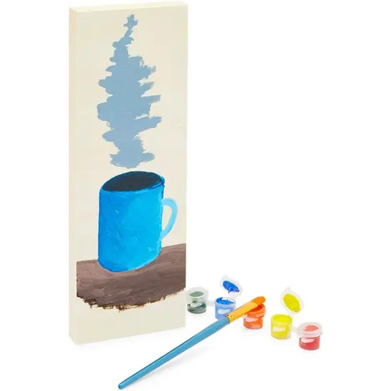 6 Pack Unfinished Wood Canvas Boards for Crafts, Wooden Panels for Painting (4 x 12 in) Brown {5}