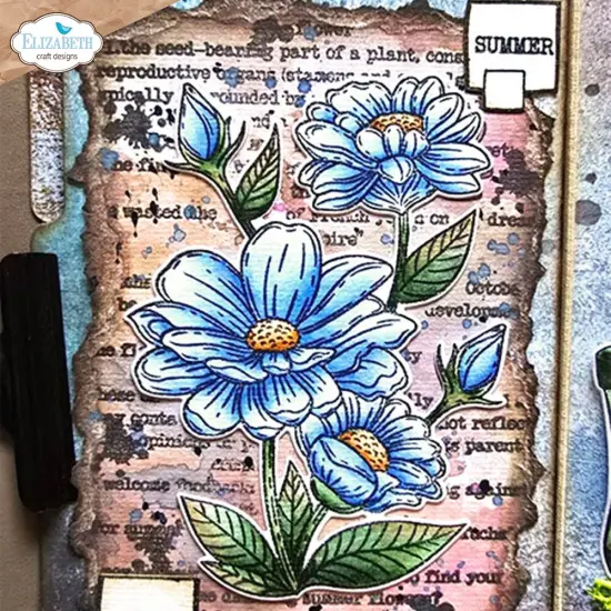 Elizabeth Craft Stamp And Die Set-Summer Flower {5}