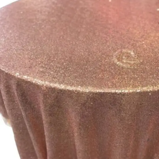 1 Yard Glitz Sequin Tablecloth 108 Inch Round Sparkling Polyester for Weddings and Events Red {3}