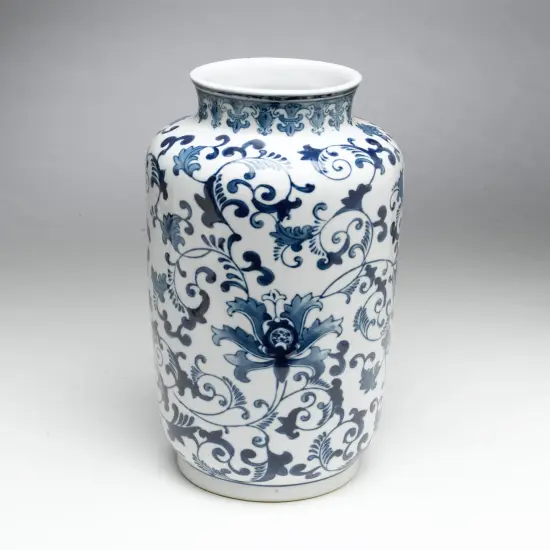AA Importing 59700 Blue And White Vase {1}
