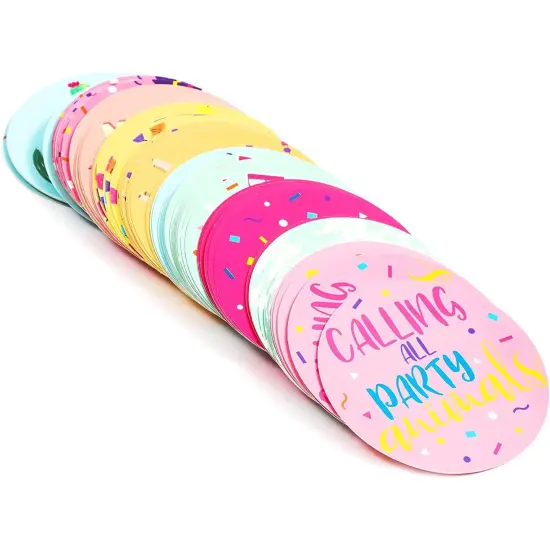 Llama Confetti for Baby Showers, Birthday Parties (10 Designs, 100 Pack, 3 in.) Multicolor {4}