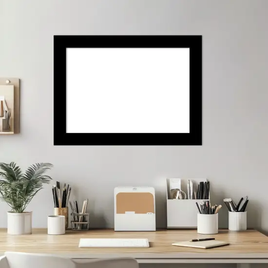 Basic Narrow Framed Dry Erase Magnetic Board Black Narrow {6}