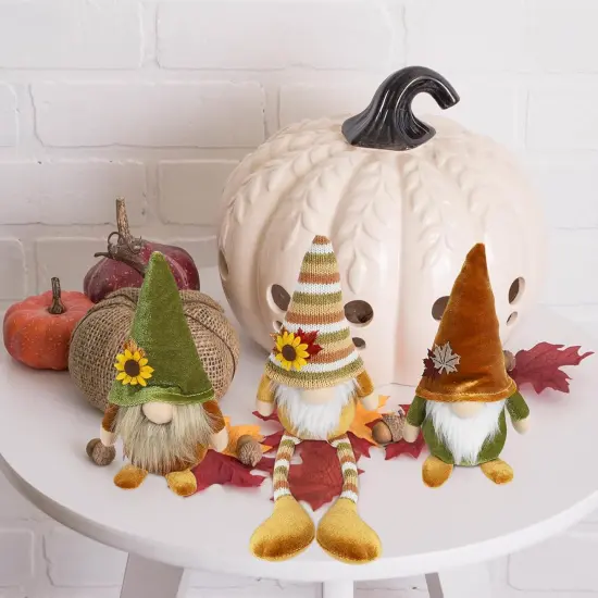 3PCS Fall Gnomes Plush for Tiered Tray Decor {4}