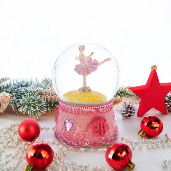 Ballerina in Spin Musical Water Snow Globe {3}