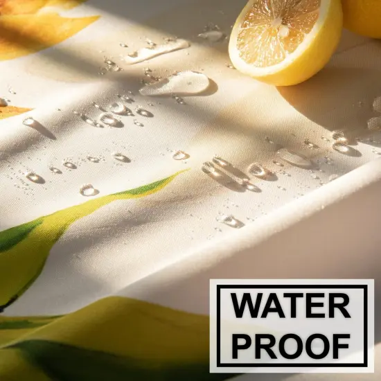 Summer Sunflower and Lemonade Watercolor Style Tablecloths 60*120, Sunflowers Table Cloth Floral Table Cover, Water Resistant Morocco Lemon and Sun Flowers Oblong Tablecloth - Summer Flower Table Settings {2}