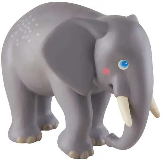 HABA Little Friends Elephant - Chunky Plastic Zoo Animal Toy Figure (4.5" Tall) Multicolor {1}