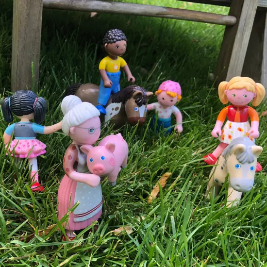 HABA Little Friends Piglet - 2" Farm Animal Toy Figure Multicolor {6}