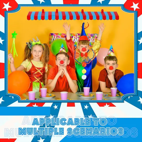 4 Pack Circus Awning Decoration (Red and Blue) {4}