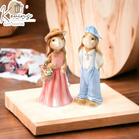 Ceramic Bunny Salt & Pepper Shakers, Home D&eacute;cor, Gift for Her, Gift for Mom, Kitchen D&eacute;cor, Dining Table D&eacute;cor, Spring D&eacute;cor, Easter D&eacute;cor {1}