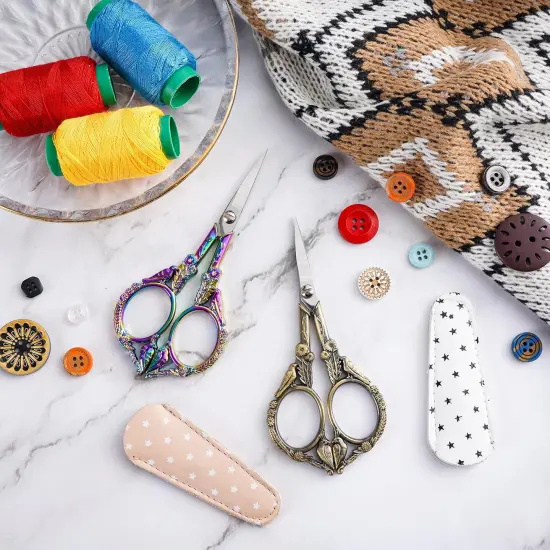 Crochet Scissors Professional Grade Shears for sewing,Craft, Artwork, Crochet,trimming,Needlework,Yarn, Handicraft DIY Tool,Thread,Beauty Hair,4.5in {5}