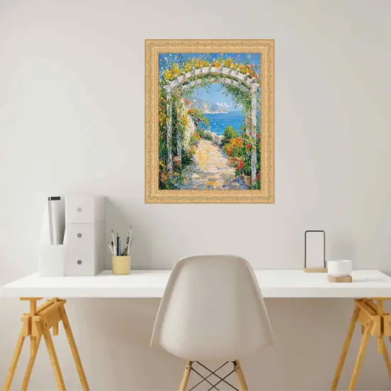 French Gold Leaf Ornate Picture Frame 14x14 frame {6}