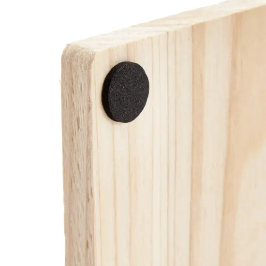 Sustainable Greetings Juvale 12 Pack Unfinished Wooden Coasters, Blank Wood Crafts Squares for DIY with Non-Slip Foam Dots (3.7 in) - Wood Coasters for Crafts {2}