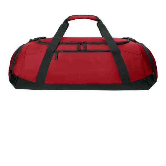 Sport-Tek&reg; Large Rec Duffel Black {4}
