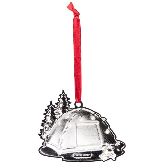 Northlight Camping Tent with Campfire Christmas Ornament - 3.25" Red {7}