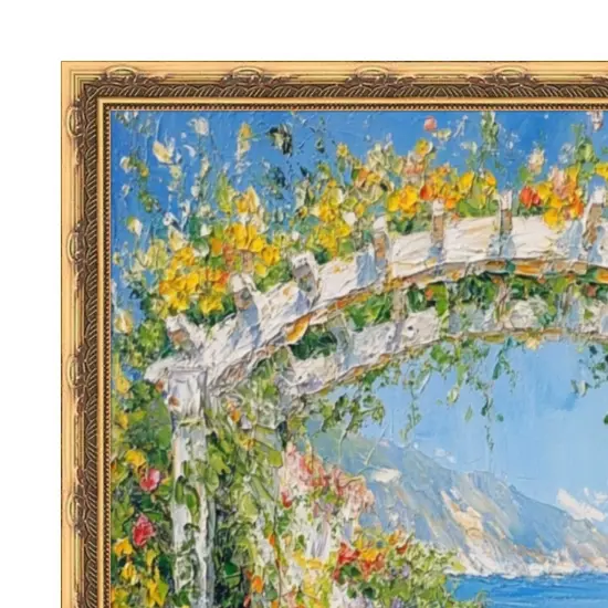 Slim Gold Leaf Design Picture Frame Deco 14x17 frame {2}