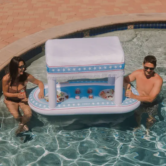 PATRIOTIC FLOATING CABANA BAR {5}