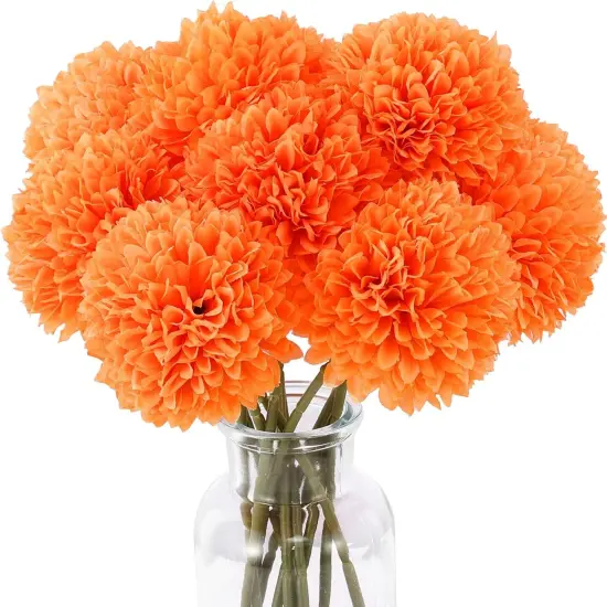 12 Pcs Artificial Chrysanthemums Fall Flowers {2}