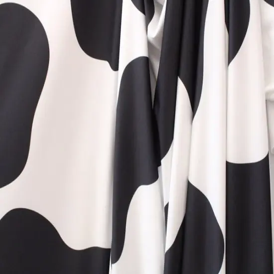1 Yard Large Cow Pattern Spandex Material with Four Way Stretch for Leggings Swimwear Dancewear 58/60 Inch Width {5}