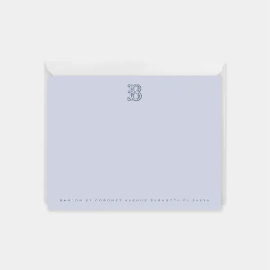 Ornate Monogram Note Cards {1}