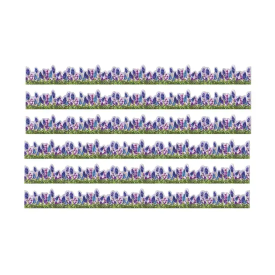 Curiosity Garden Die-Cut Floral Extra Wide Deco Trim&reg;, 37 Feet Per Pack, 6 Packs {1}