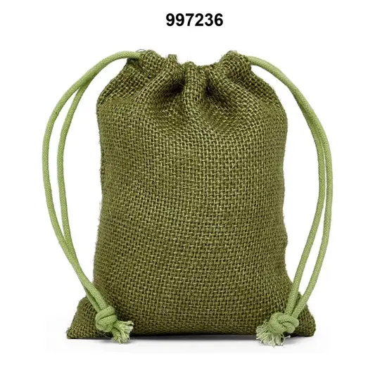 Colored Jute Bag 6" x 10" Trendy and Sturdy {3}