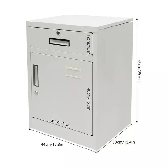Filing Cabinet for Office Metal with Lock Vertical File Storage Cabinet w/Drawer {3}