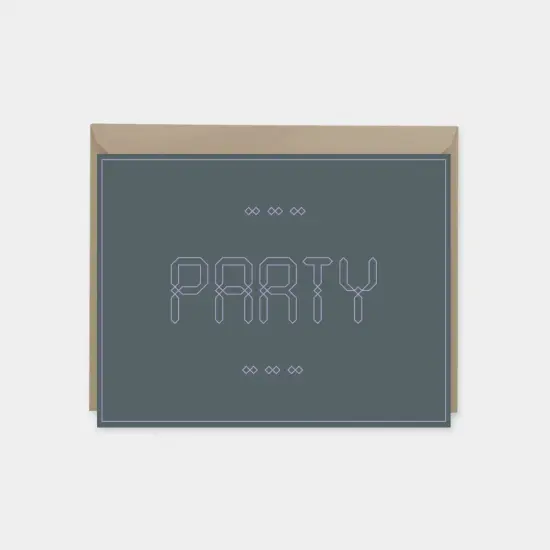 Party Invitation Card, Moroccan Design {4}