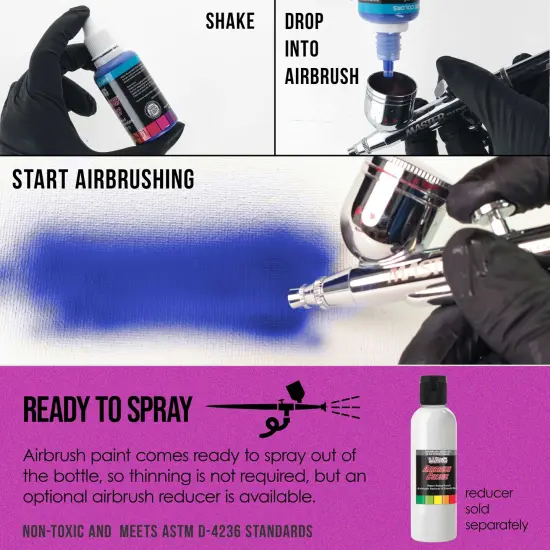 Magenta Pearl, Pearlized Special Effects Acrylic Airbrush Paint, 1 oz. {3}