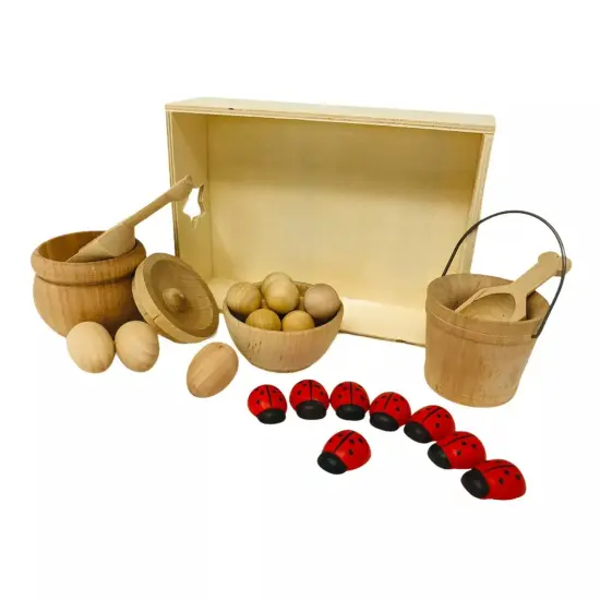 Kitcheniva Wooden Sensory Tray Sensory Kit My Little Sensory Tray Kids Crafts {1}