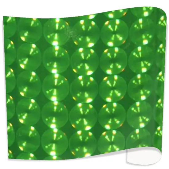 Creative Vinyl - Fantasy Holo Bubbles Film 24" 43 Green Bubbles {2}