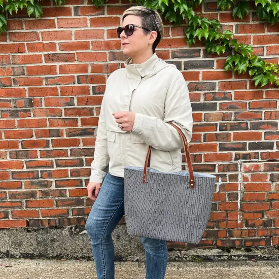 Crosscut Sewing Co.&reg; Market Tote Bag Sewing Project Kit for Beginners with Fabric, Instructions and Video Line up {6}