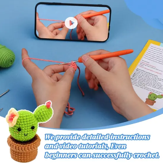 DIY Cactus Plants Crochet Kits {5}