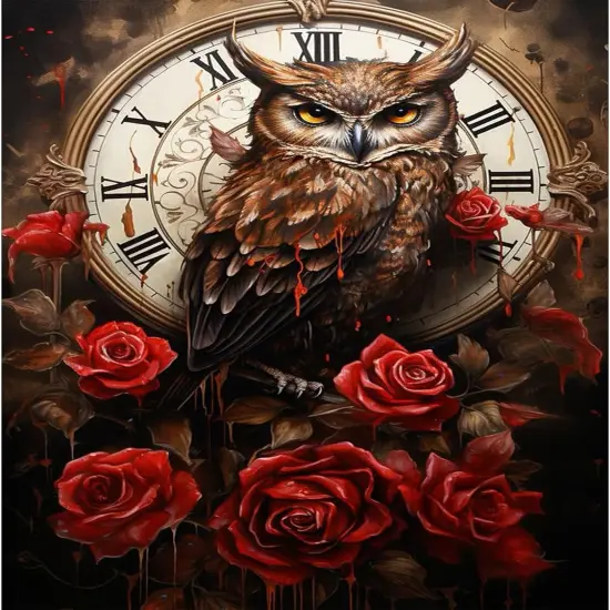 Bird Diamond Art Kits, Owl Diamond Art Kits for Adults 5D 12x16Inch/30x40cm {1}