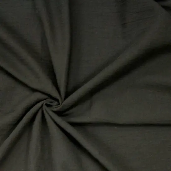 1 Yard Black Cotton Gauze Apparel Fabric, 48/50&Prime; Width, 100% Cotton {1}