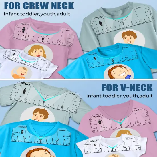 Tshirt Ruler Guide Vinyl Alignment, Shirt Measurement Tool Placement Center Desgins {3}